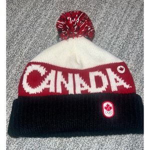 Team Canada Toque Hat Winter Olympics Youth Beanie Hudson Bay.